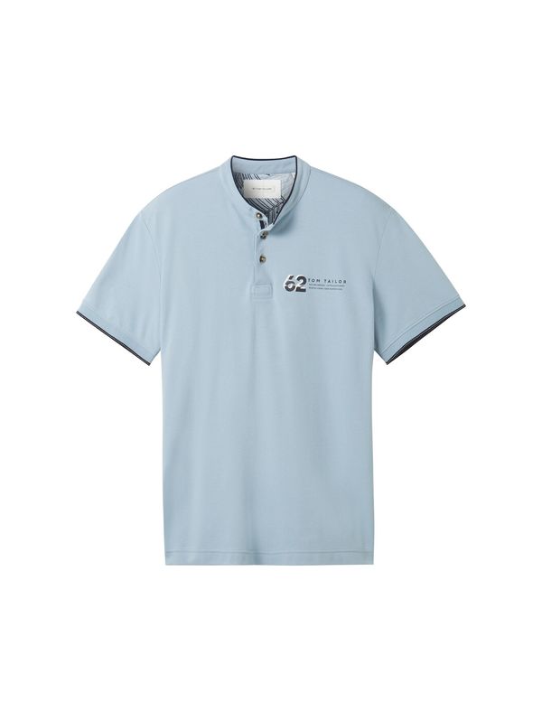 TOM TAILOR TOM TAILOR Тениска  нощно синьо / светлосиньо / бяло