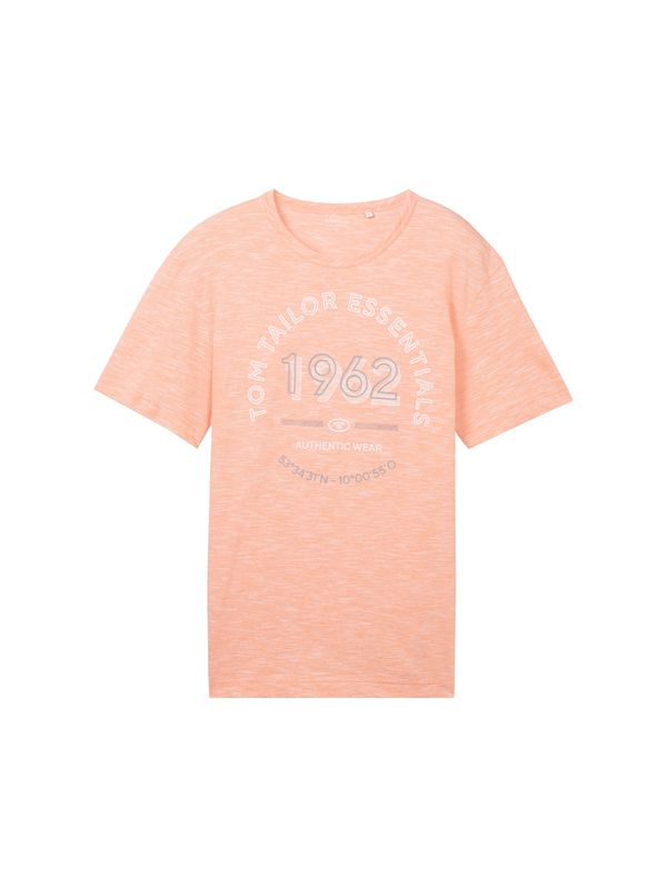 TOM TAILOR TOM TAILOR Тениска  опушено синьо / корал / бяло