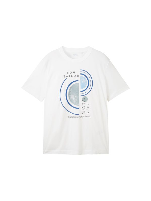 TOM TAILOR TOM TAILOR Тениска  синьо / светлосиньо / черно / бяло