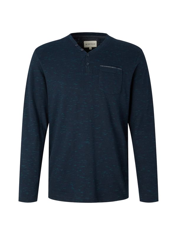 TOM TAILOR TOM TAILOR Тениска  синьо / ултрамарин синьо / сив меланж