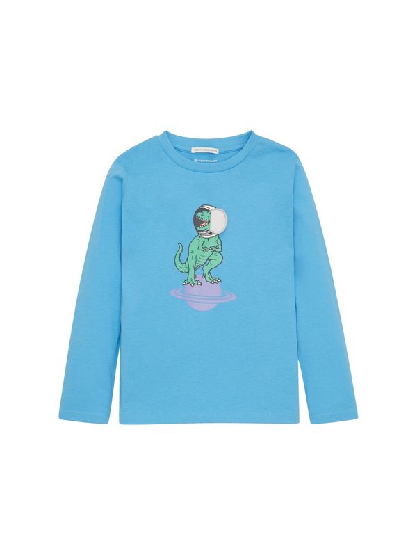 TOM TAILOR TOM TAILOR Тениска  синьо / зелено / лилав / черно / бяло