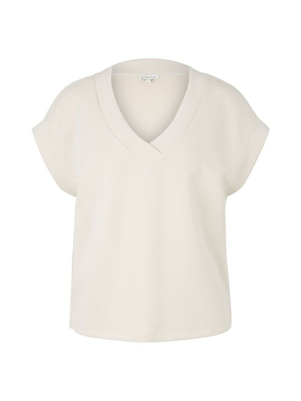 TOM TAILOR TOM TAILOR Тениска  слонова кост