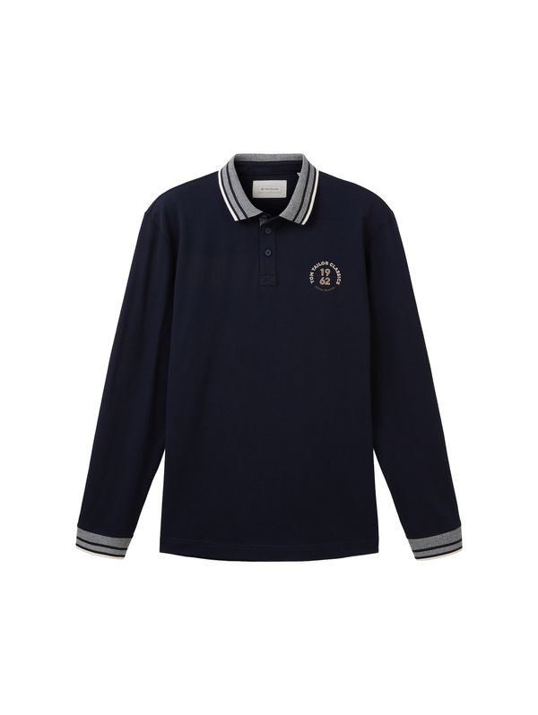 TOM TAILOR TOM TAILOR Тениска  светлобежово / опушено синьо / тъмносиньо / бяло