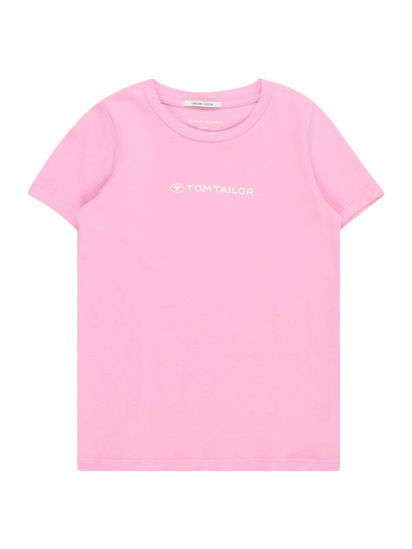 TOM TAILOR TOM TAILOR Тениска  светлорозово / бяло