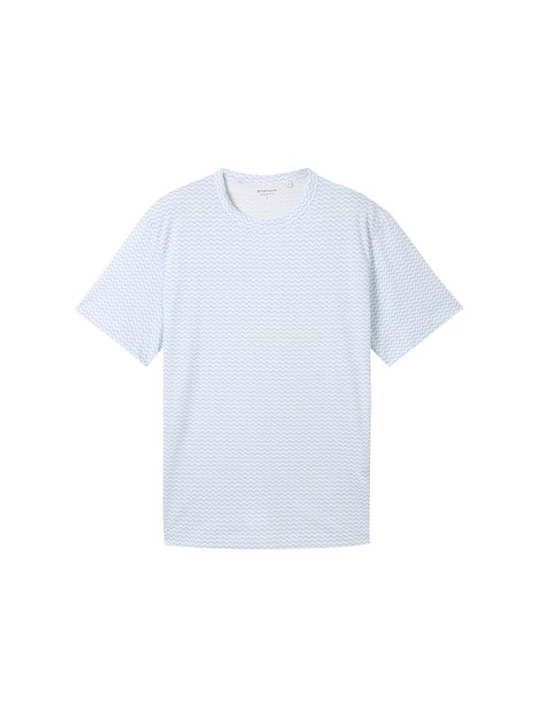 TOM TAILOR TOM TAILOR Тениска  светлосиньо / бяло