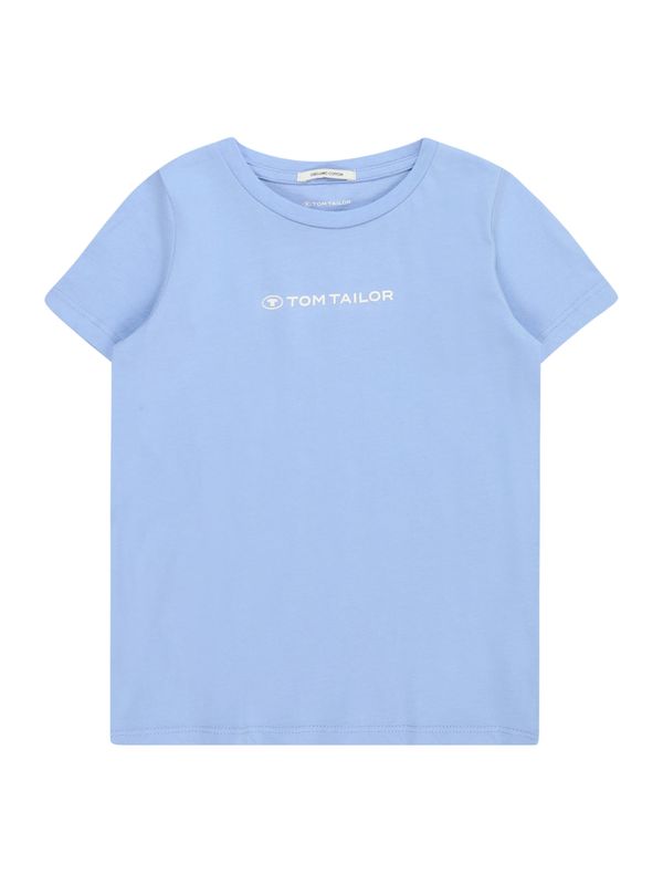TOM TAILOR TOM TAILOR Тениска  светлосиньо / бяло