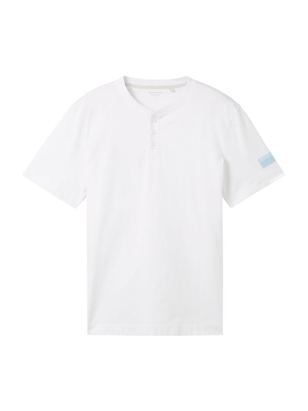 TOM TAILOR TOM TAILOR Тениска  светлосиньо / бяло