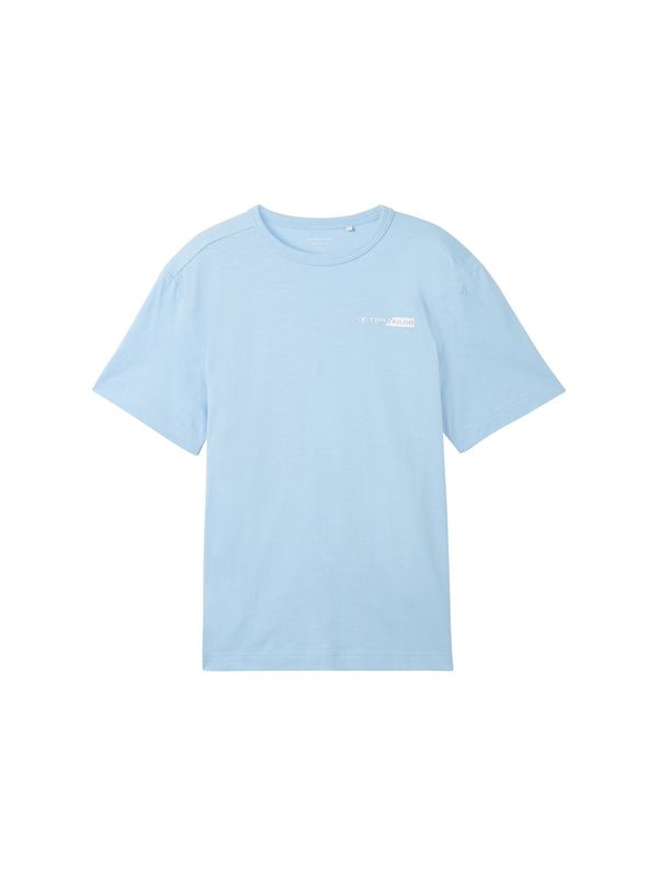 TOM TAILOR TOM TAILOR Тениска  светлосиньо / бяло