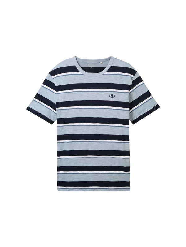 TOM TAILOR TOM TAILOR Тениска  светлосиньо / тъмносиньо / бяло