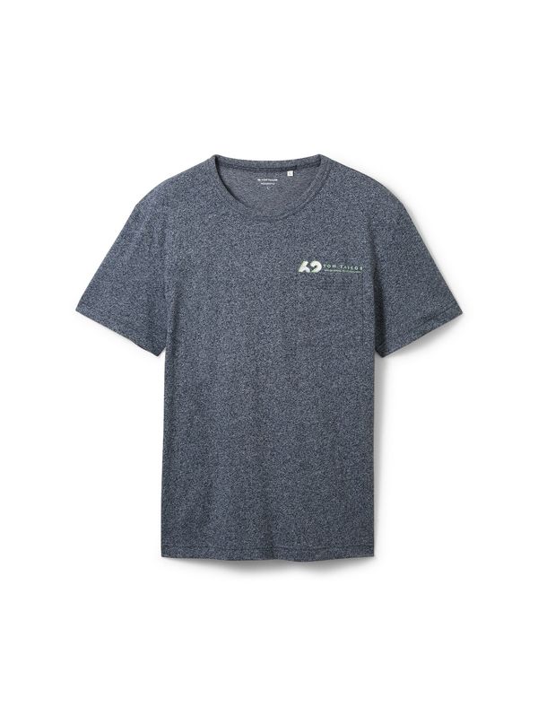 TOM TAILOR TOM TAILOR Тениска  тъмносиньо / светлозелено / бяло