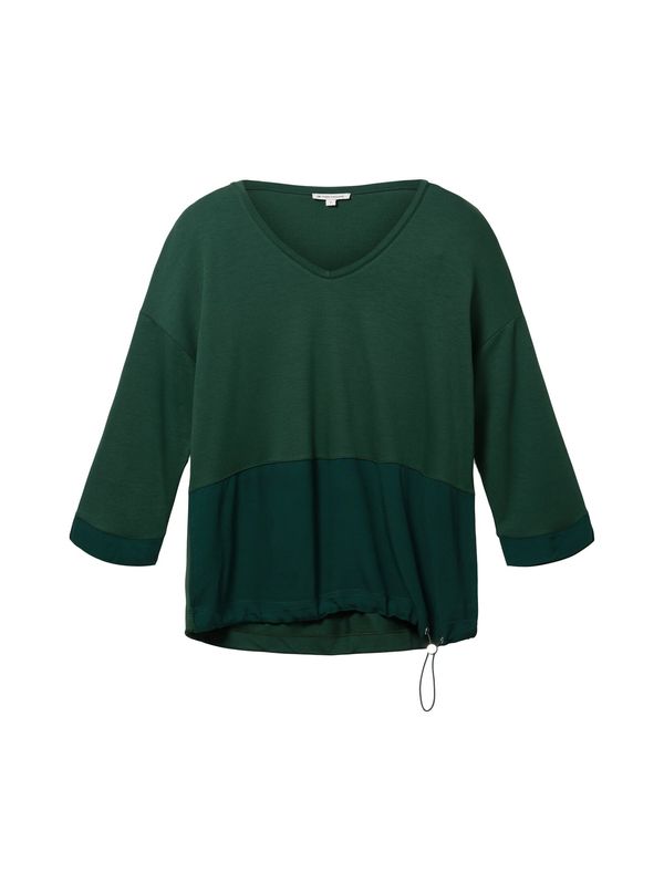 TOM TAILOR TOM TAILOR Тениска  тъмнозелено