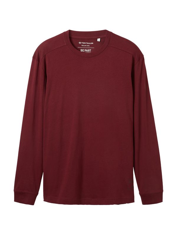 TOM TAILOR TOM TAILOR Тениска  винено червено