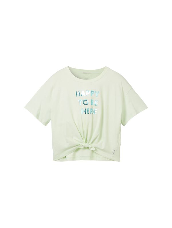 TOM TAILOR TOM TAILOR Тениска  зелено / пастелно зелено