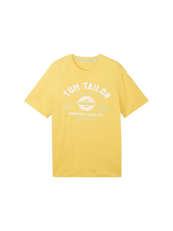 TOM TAILOR TOM TAILOR Тениска  жълто / мента / бяло