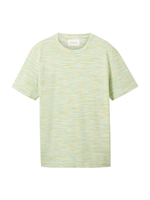 TOM TAILOR TOM TAILOR Тениска  жълто / светлозелено / черно / бяло