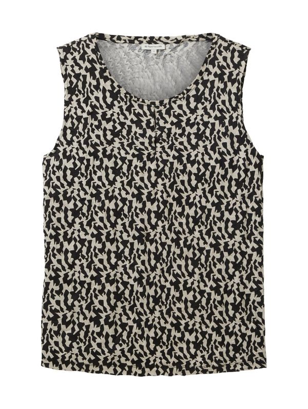 TOM TAILOR TOM TAILOR Топ  кремаво / черно