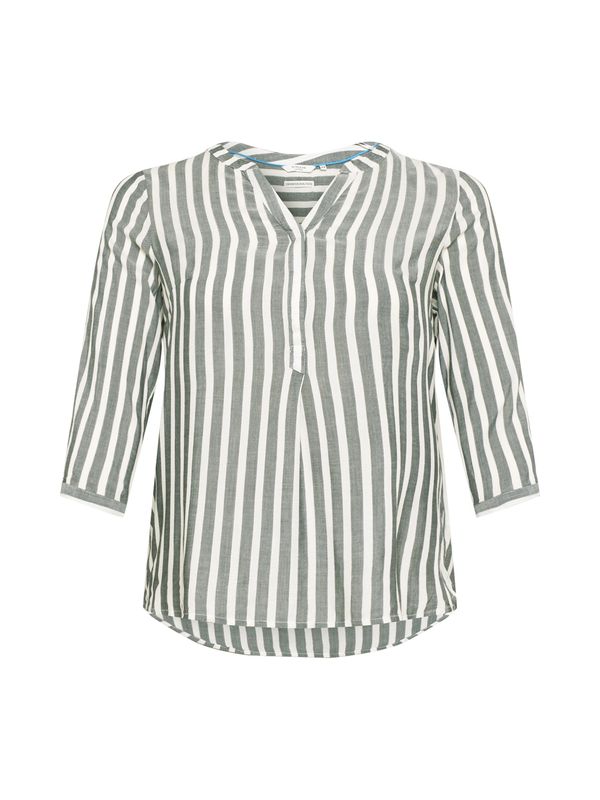 Tom Tailor Women + Tom Tailor Women + Блуза  нейви синьо / бяло