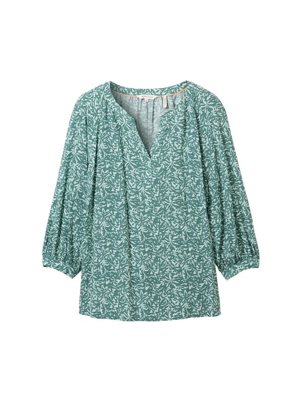 Tom Tailor Women + Tom Tailor Women + Блуза  смарагдово зелено / светлозелено