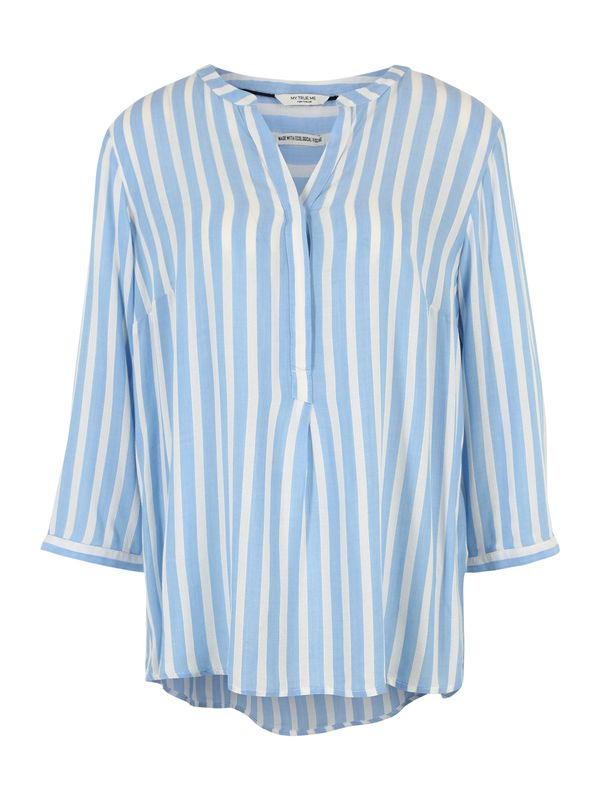 Tom Tailor Women + Tom Tailor Women + Блуза  светлосиньо / бяло