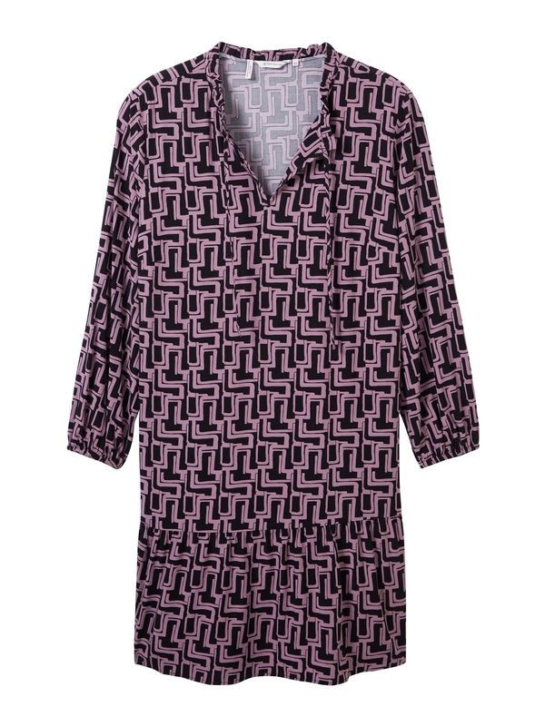 Tom Tailor Women + Tom Tailor Women + Рокля  бледоморав / черно