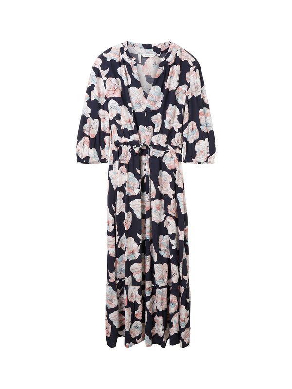 Tom Tailor Women + Tom Tailor Women + Рокля  светлосиньо / тъмносиньо / бледорозово / бяло