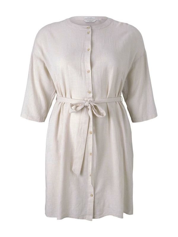 Tom Tailor Women + Tom Tailor Women + Рокля тип риза  бяло