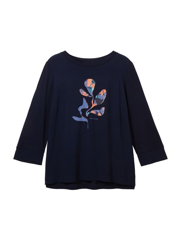 Tom Tailor Women + Tom Tailor Women + Тениска  нощно синьо / гълъбово синьо / мента / оранжево