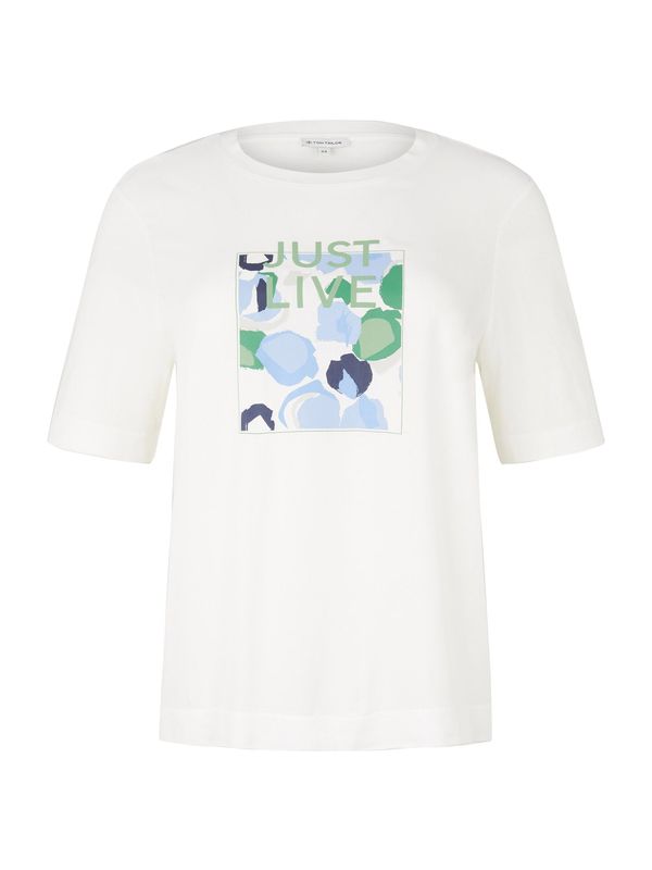 Tom Tailor Women + Tom Tailor Women + Тениска  светлосиньо / сиво / слива / бяло