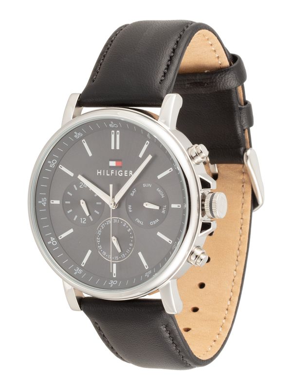 TOMMY HILFIGER TOMMY HILFIGER Аналогов часовник  черно / сребърно