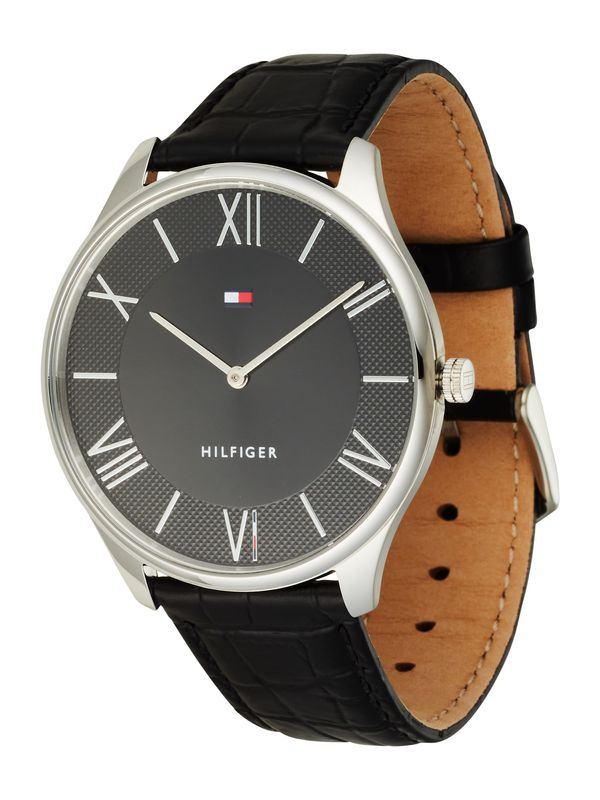 TOMMY HILFIGER TOMMY HILFIGER Аналогов часовник  черно / сребърно