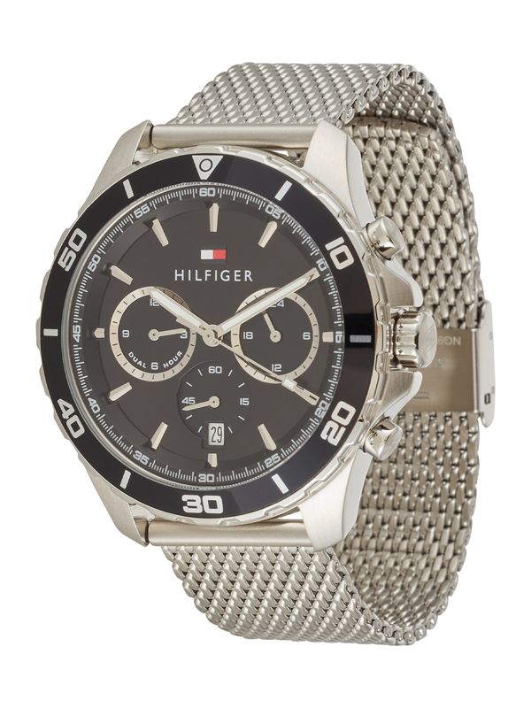 TOMMY HILFIGER TOMMY HILFIGER Аналогов часовник  червено / черно / сребърно / бяло