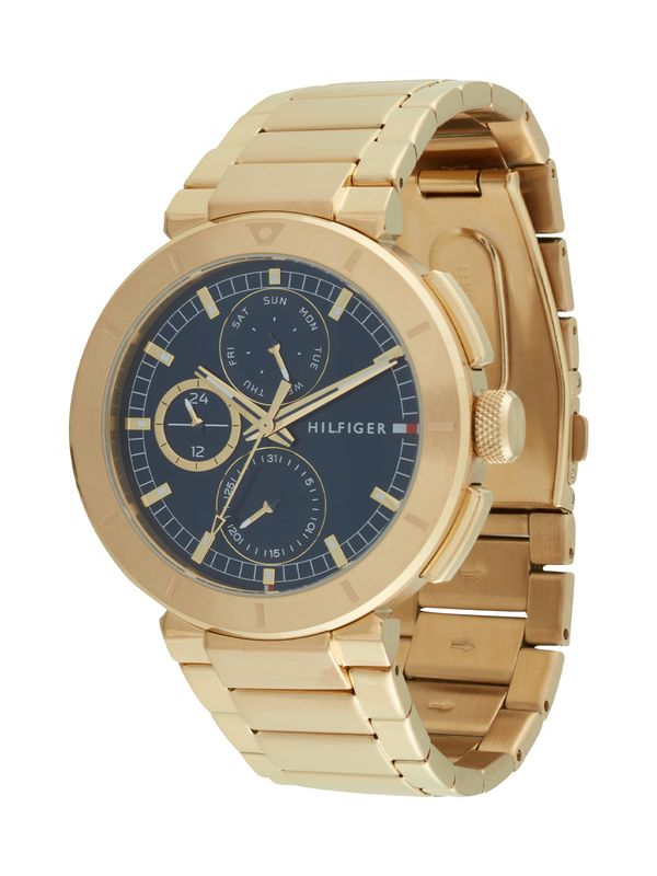 TOMMY HILFIGER TOMMY HILFIGER Аналогов часовник 'LORENZO'  морскосиньо / злато
