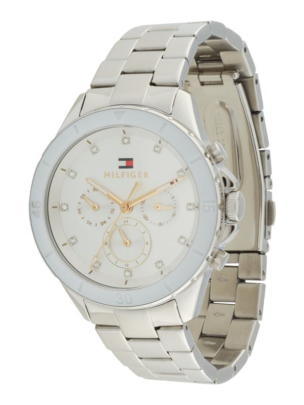 TOMMY HILFIGER TOMMY HILFIGER Аналогов часовник 'MELLIE'  нейви синьо / злато / червено / сребърно