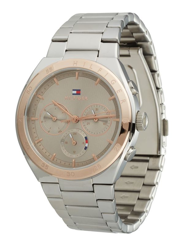 TOMMY HILFIGER TOMMY HILFIGER Аналогов часовник  нейви синьо / злато / огнено червено / сребърно