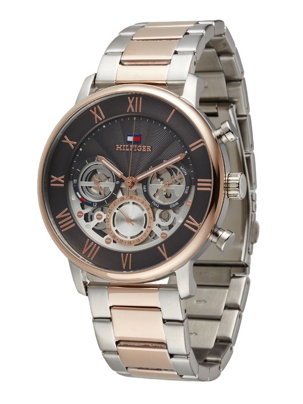TOMMY HILFIGER TOMMY HILFIGER Аналогов часовник  розово злато / червено / черно / сребърно