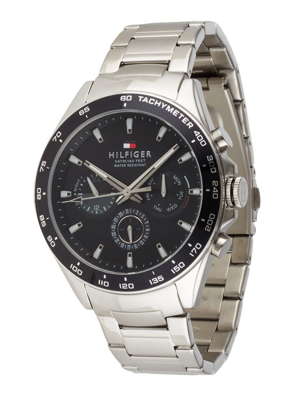 TOMMY HILFIGER TOMMY HILFIGER Аналогов часовник  синьо / червено / черно / сребърно / мръсно бяло