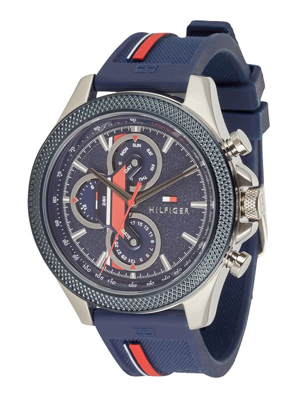 TOMMY HILFIGER TOMMY HILFIGER Аналогов часовник  синьо / червено / сребърно / бяло