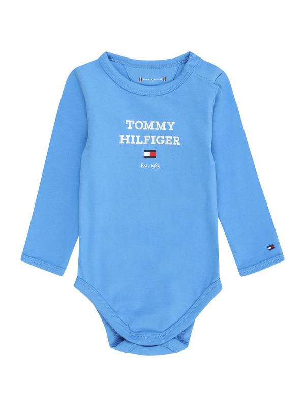 TOMMY HILFIGER TOMMY HILFIGER Бебешки гащеризони/боди  небесносиньо / бяло