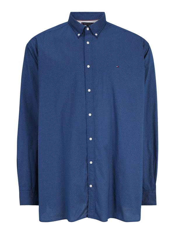 Tommy Hilfiger Big & Tall Tommy Hilfiger Big & Tall Риза 'Flex'  морскосиньо / бяло