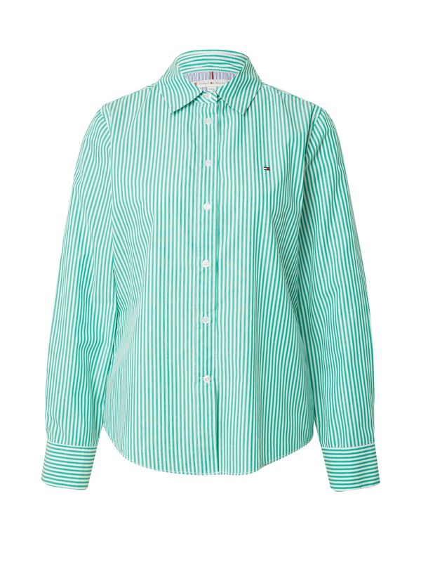 TOMMY HILFIGER TOMMY HILFIGER Блуза 'Essential'  нейви синьо / зелено / червено / бяло