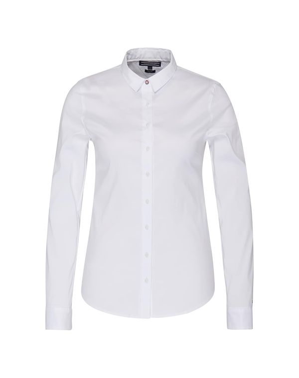 TOMMY HILFIGER TOMMY HILFIGER Блуза 'Heritage'  бяло