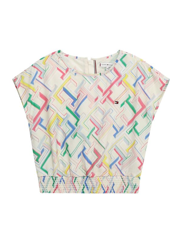 TOMMY HILFIGER TOMMY HILFIGER Блуза  синьо / жълто / бледорозово / бял памук