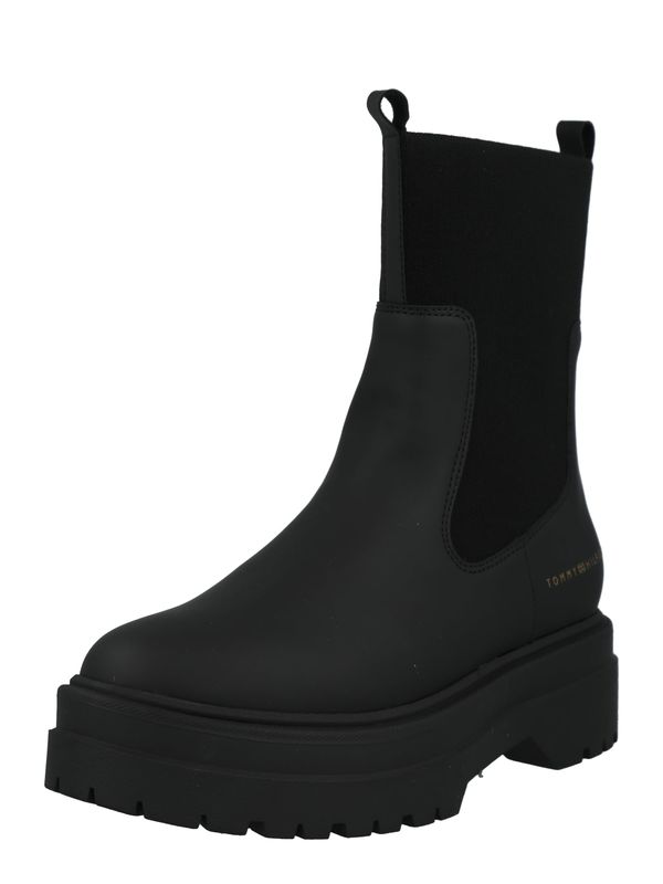 TOMMY HILFIGER TOMMY HILFIGER Боти Chelsea  златистожълто / черно