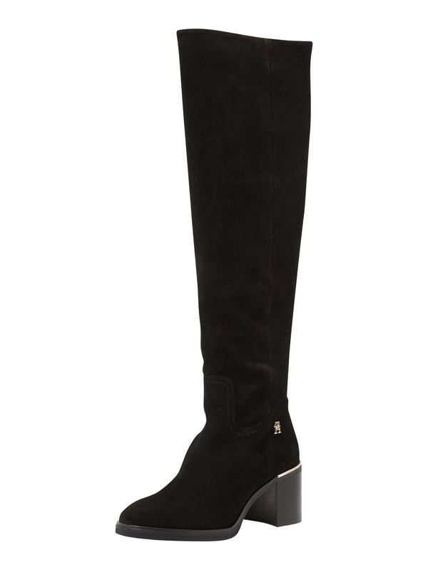 TOMMY HILFIGER TOMMY HILFIGER Ботуши над коляното  злато / черно