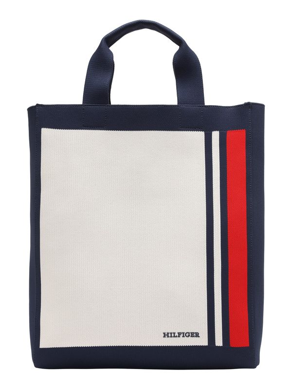 TOMMY HILFIGER TOMMY HILFIGER "Чанта тип ""Shopper"""  бежово / нощно синьо / червено