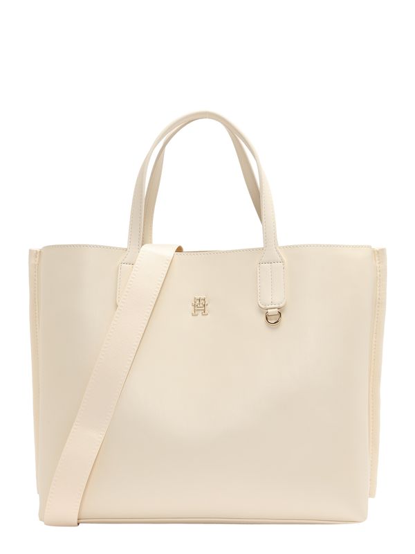 TOMMY HILFIGER TOMMY HILFIGER "Чанта тип ""Shopper""" 'Iconic'  бежово / злато