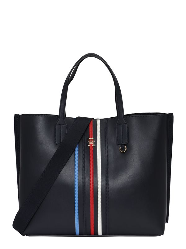 TOMMY HILFIGER TOMMY HILFIGER "Чанта тип ""Shopper""" 'Iconic'  морскосиньо / злато / червено / бяло