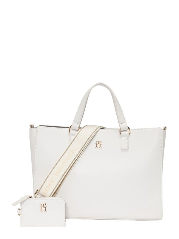 TOMMY HILFIGER TOMMY HILFIGER "Чанта тип ""Shopper""" 'Joy'  екрю / злато