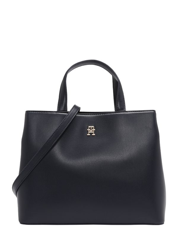 TOMMY HILFIGER TOMMY HILFIGER "Чанта тип ""Shopper""" 'Spring Chic'  нейви синьо / злато