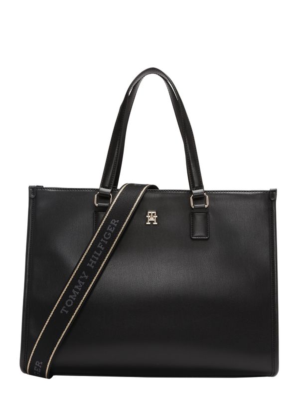 TOMMY HILFIGER TOMMY HILFIGER "Чанта тип ""Shopper"""  злато / черно